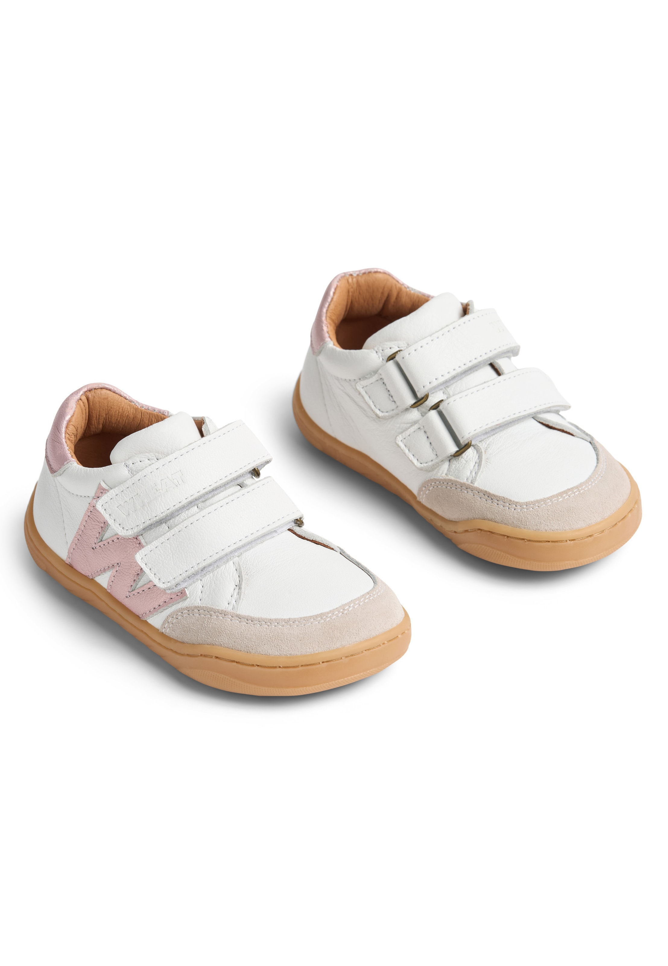 Baskets 'Barres' WHEAT en blanc