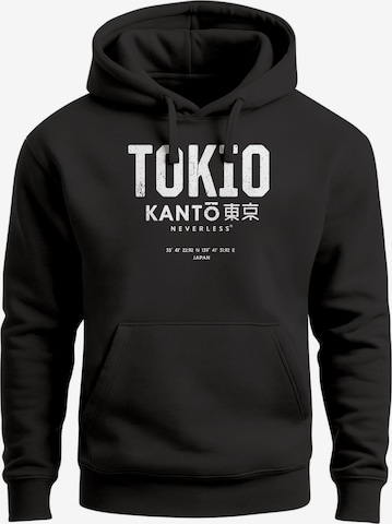 Neverless Sweatshirt 'Tokio' in Schwarz: Vorderseite