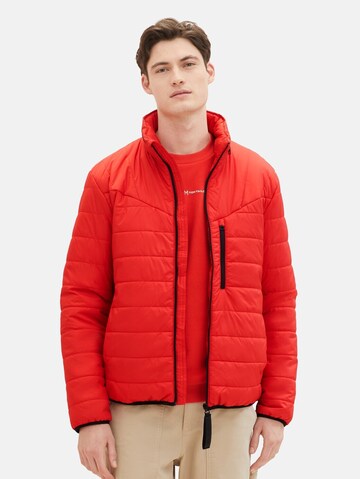 TOM TAILOR DENIM Übergangsjacke in Rot