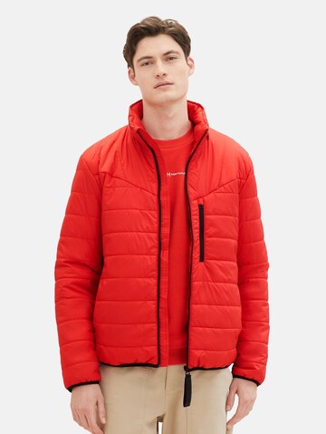 TOM TAILOR DENIM Prehodna jakna | rdeča barva