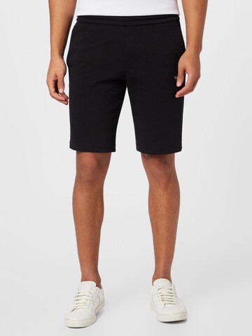 Regular Pantaloni de la Calvin Klein pe negru: față