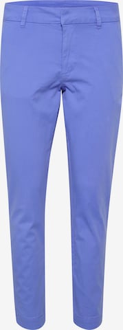 Coupe slim Pantalon 'Mette' Kaffe en bleu : devant