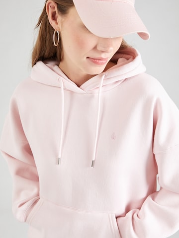 Volcom Sweatshirt 'STONE HEART UP' in Pink