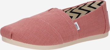 rozā TOMS Iešļūcenes 'ALPARGATA': no priekšpuses