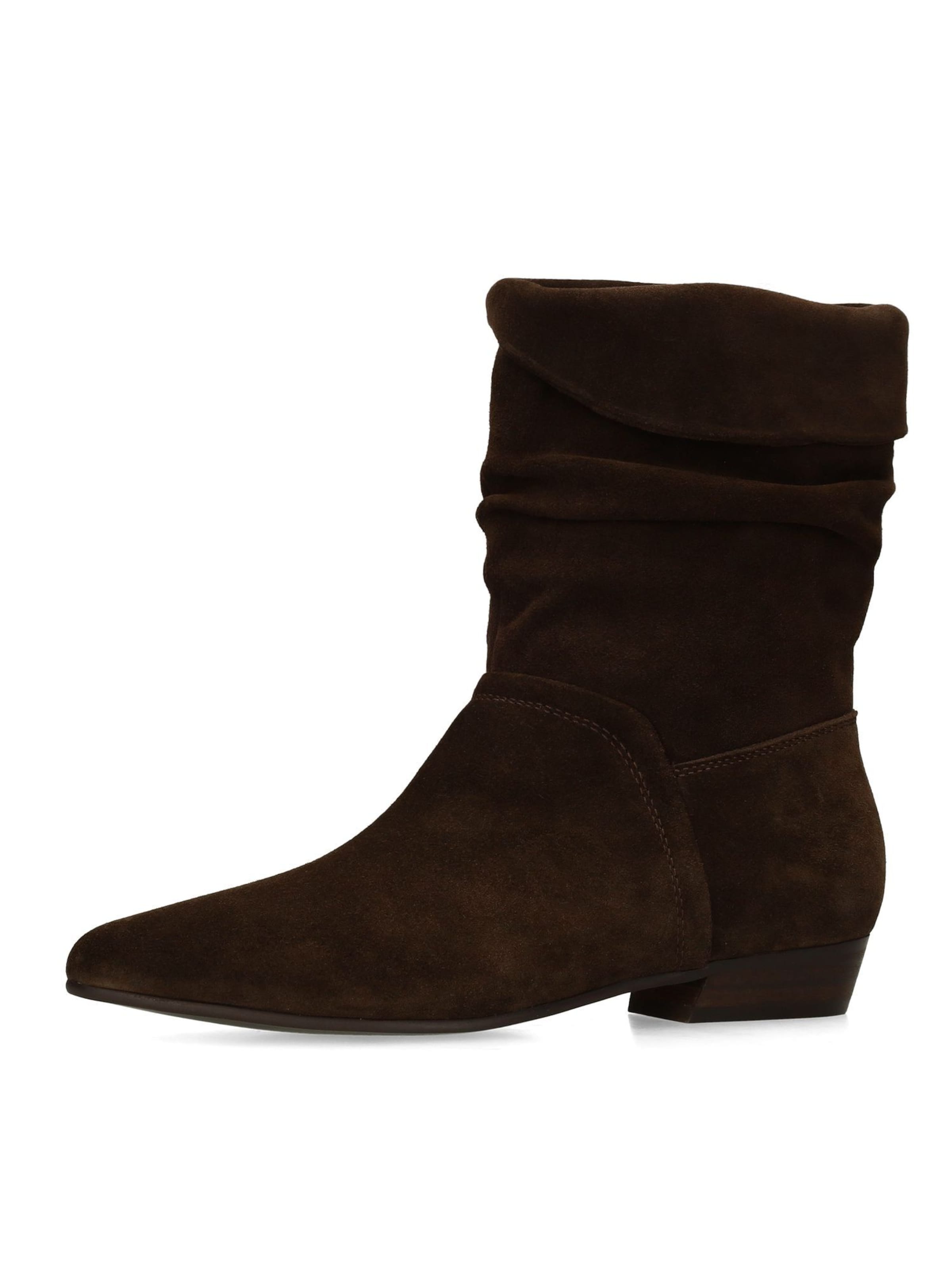 MANFIELD Bottines en 36 en brun foncé, Vue avec produit