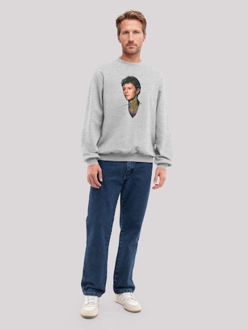 Sweat-shirt 'TV Times Pop Star David Bowie 1977' F4NT4STIC en gris