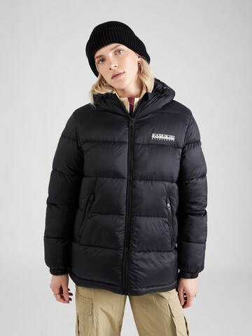 NAPAPIJRI Winter Jacket in Black: front