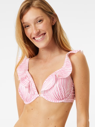 Hunkemöller T-Shirt Bikinitop 'JULIA' in Pink: predná strana