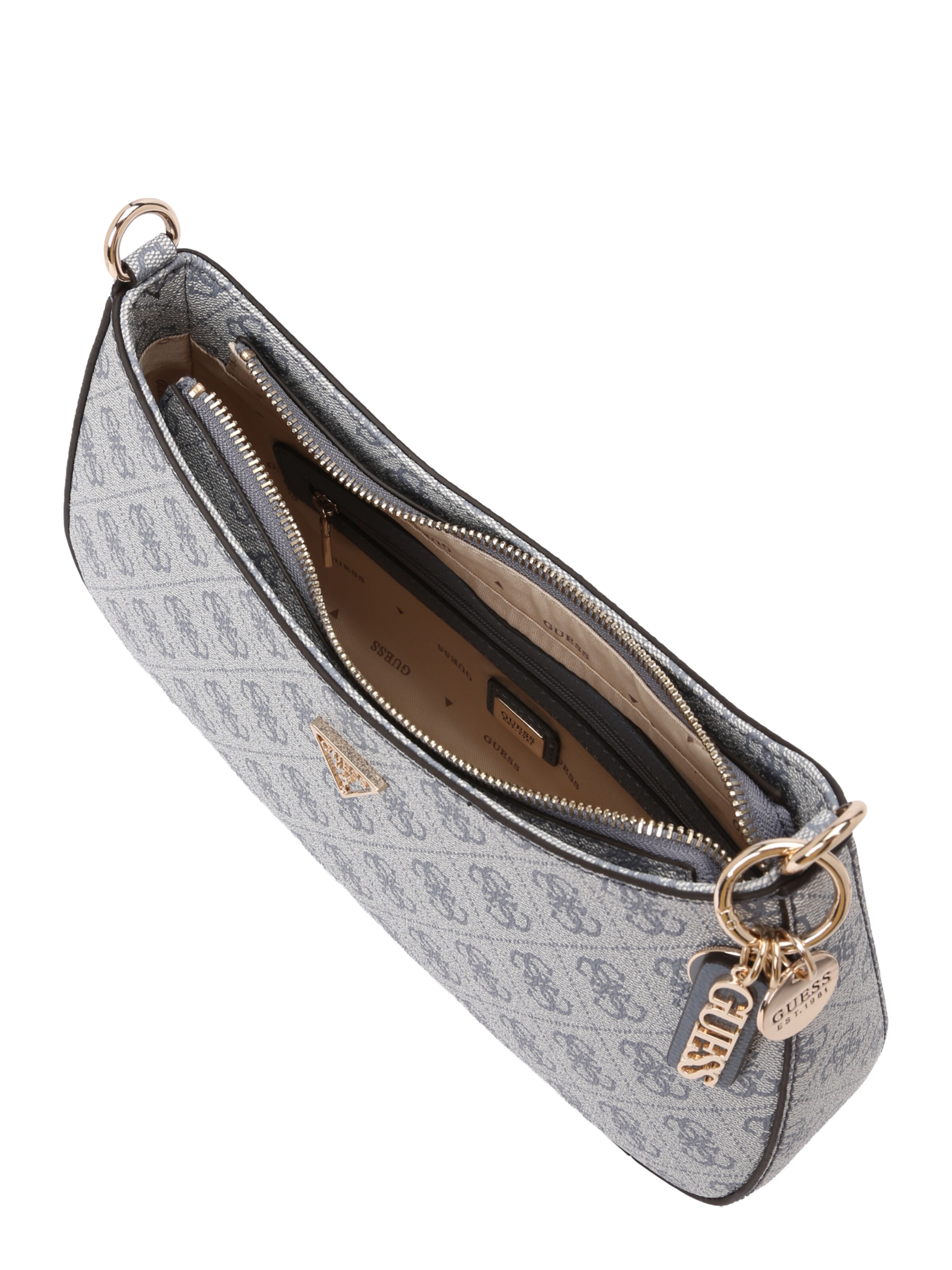 GUESS Shoulder bag 'NOELLE II TOP ZIP SHOULDER BAG' in Blue