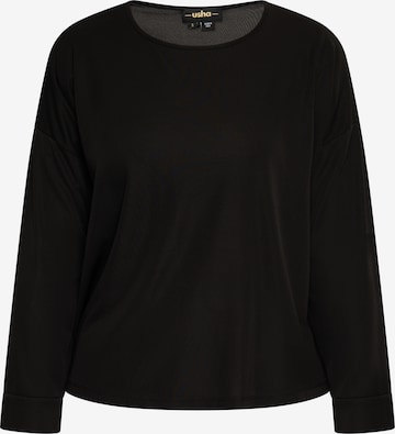 usha BLACK LABEL Blouse in Zwart: voorkant