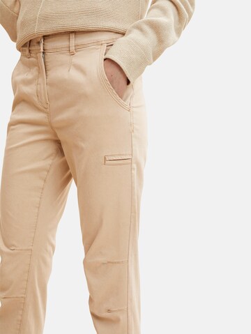 TOM TAILOR Slimfit Hose in Beige