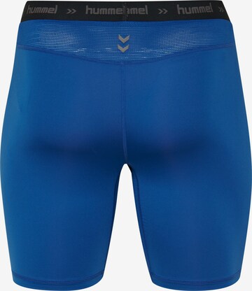 Hummel Skinny Sporthose in Blau