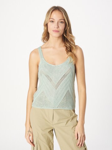 JDY Knitted top in Green: front