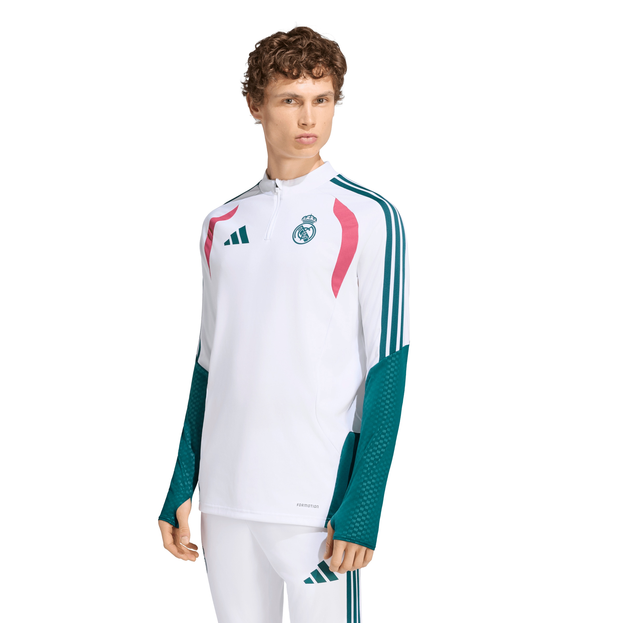 ADIDAS PERFORMANCE - Camiseta funcional 'REAL' en blanco: frente