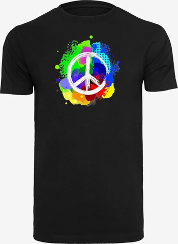 T-Shirt 'Peace - Graffiti' Merchcode en noir : devant