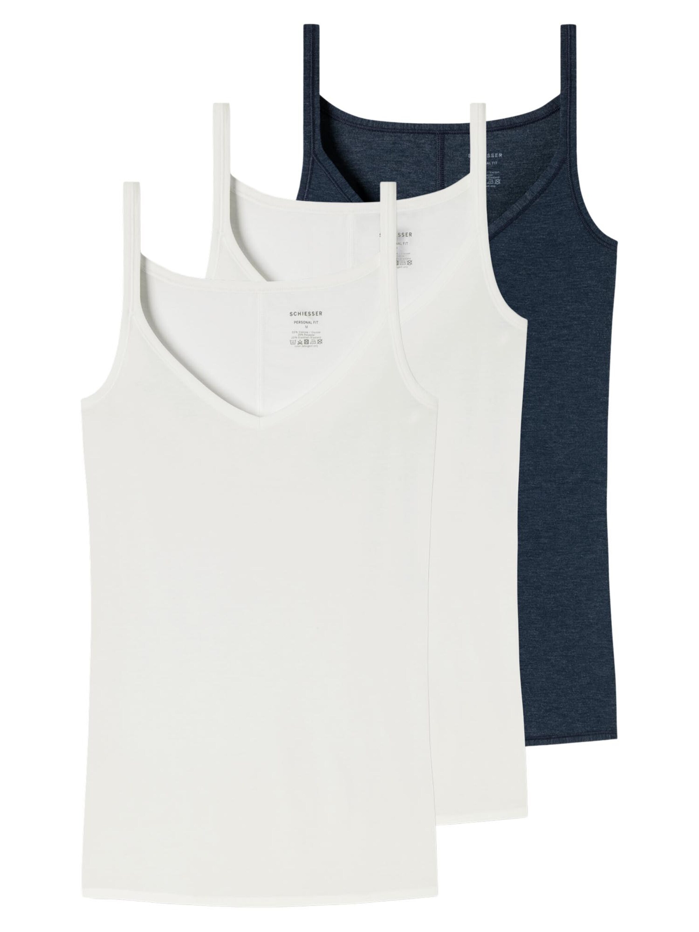 SCHIESSER Unterhemd 'Personal Fit'‌‌‌‌‌‌‌‌ in Blau: Vorderseite