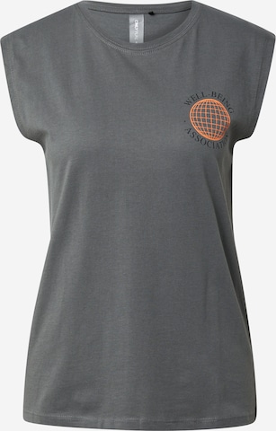 ONLY PLAY Sports Top 'NOVI' in Grey: front