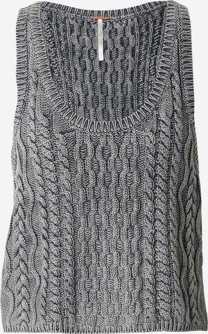 Free People Knitted Top 'HIGH TIDE' in Grey: front