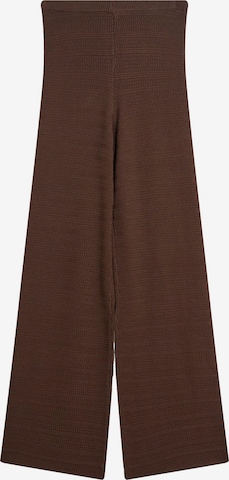 Bershka Regular Housut värissä ruskea: etupuoli