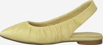 TAMARIS Ballet Flats with Strap in Yellow