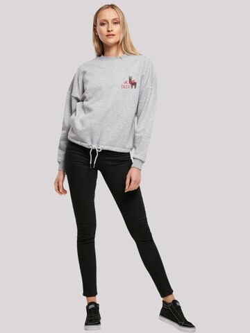 F4NT4STIC Sweatshirt 'Christmas Deer' in Grijs