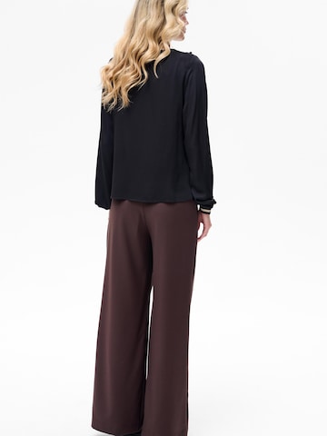 Blue Shadow Blouse in Black
