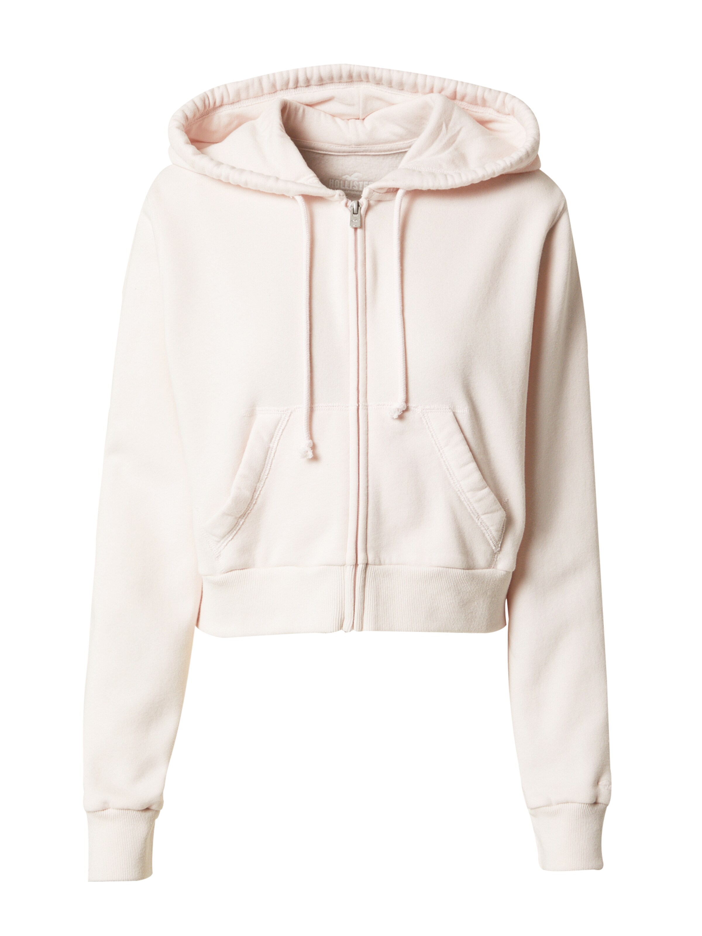HOLLISTER Zip-Up Hoodie in Pastel Pink | ABOUT YOU