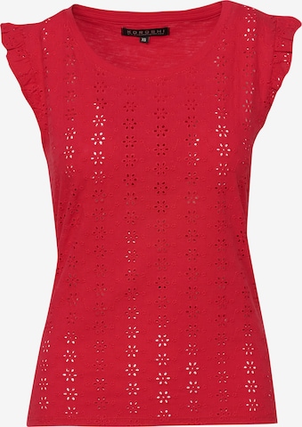 KOROSHI Top in Rood: voorkant