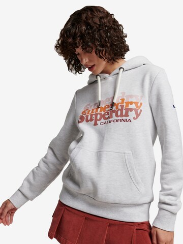 Sweat-shirt Superdry en gris : devant