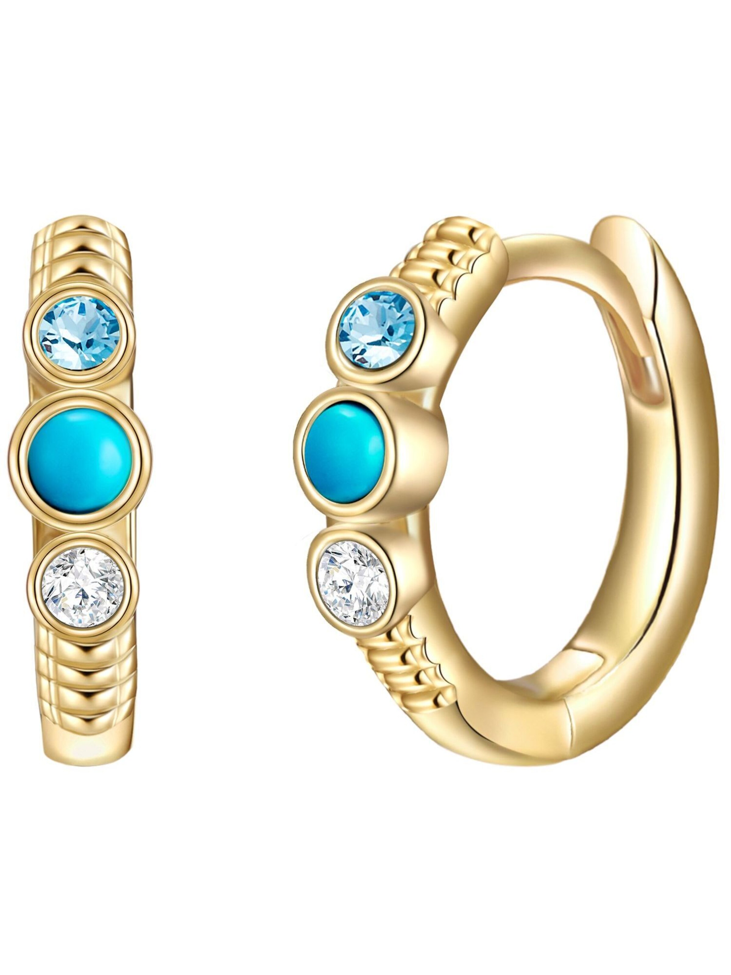 Boucles d'oreilles Glanzstücke München en or : devant