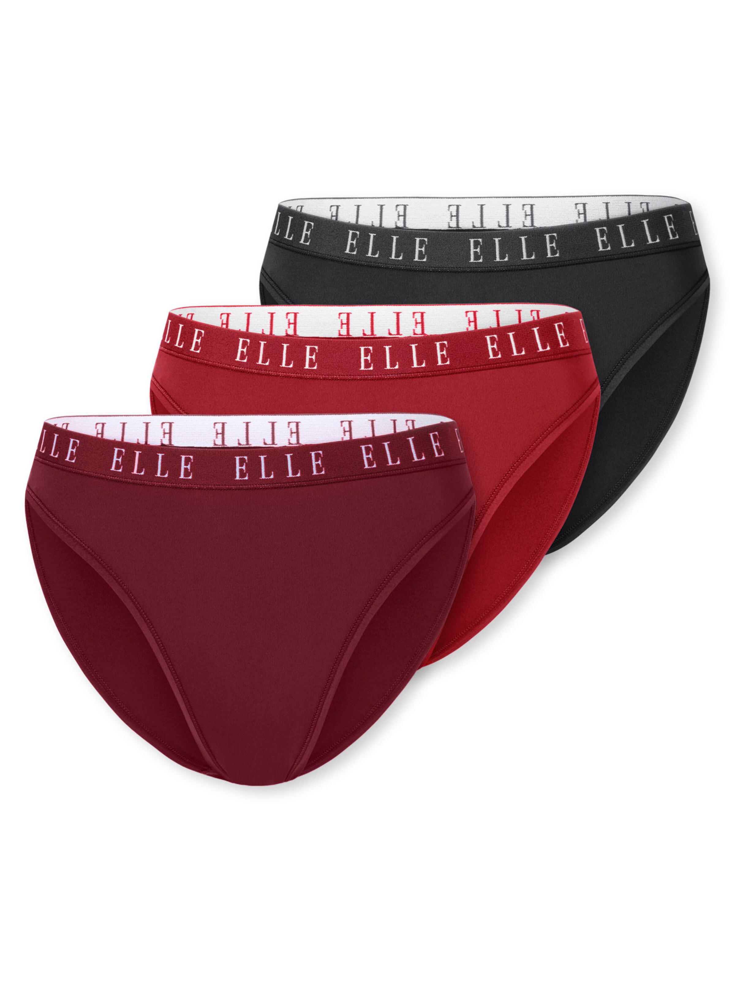 ELLE Slip ' Logo ' in Red: front