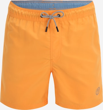 JACK & JONES Board Shorts 'Fiji' in Orange: front