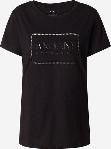 ARMANI EXCHANGE - Camisa em preto: frente