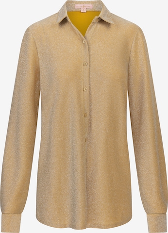 Moda Minx Bluse 'Lumiere' in Gold: Vorderseite