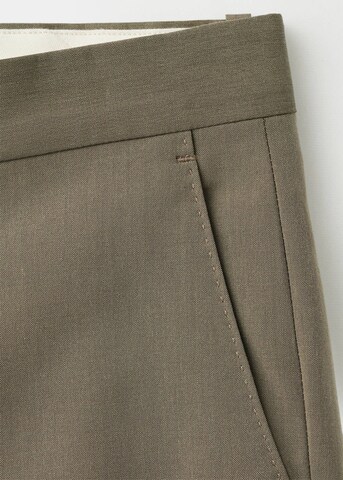 MANGO MAN Regular Chino Pants 'Eden' in Green