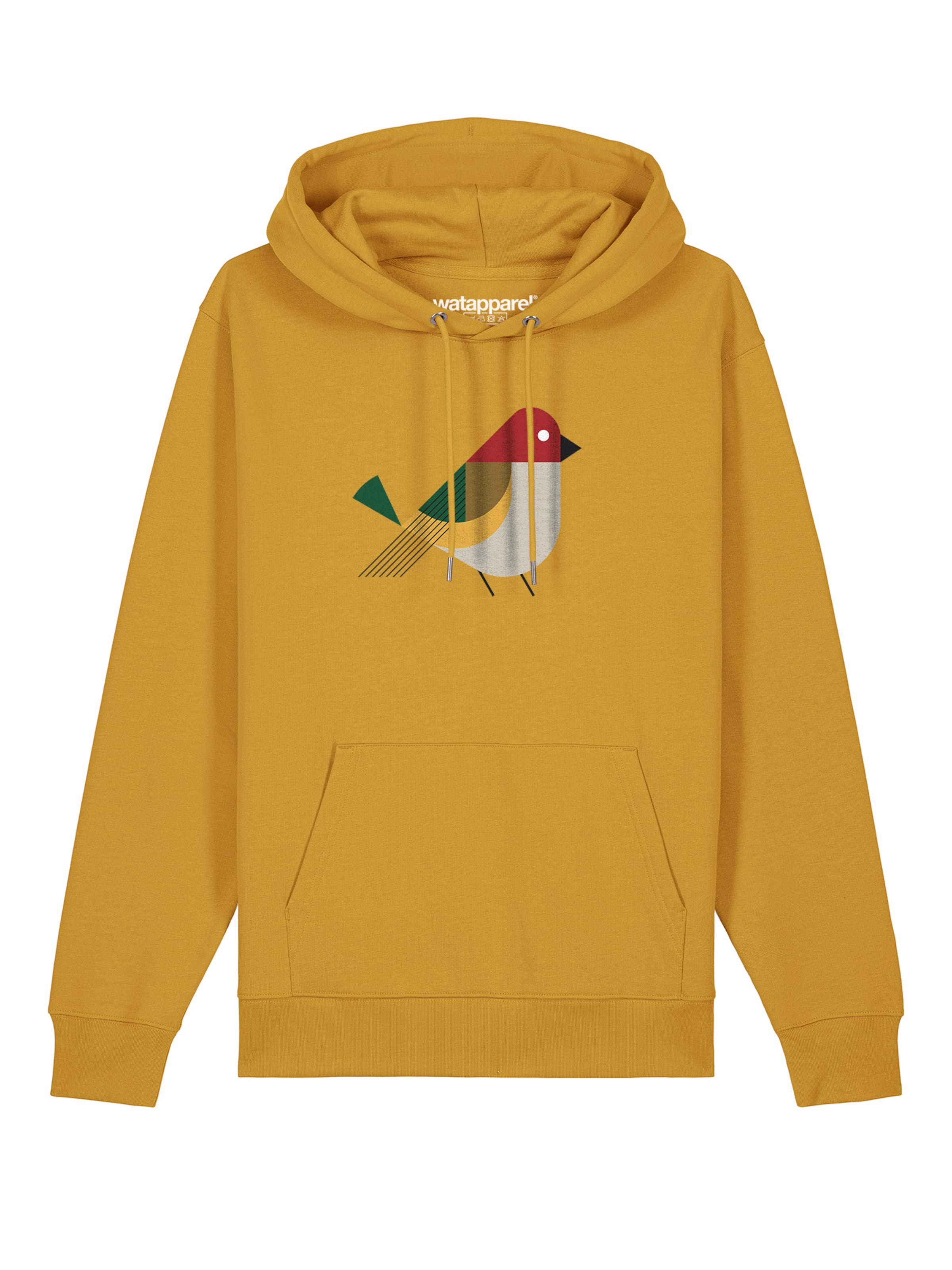 Watapparel Sweatshirt 'Vogel' in Gelb: Vorderseite