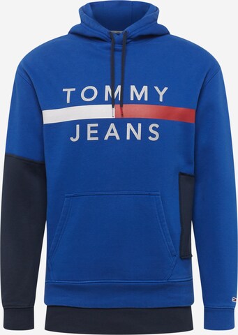 zils Tommy Jeans Sweatshirt & Sweatjacke: no priekšpuses