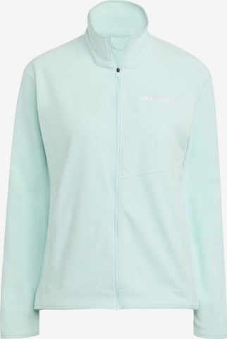 Veste en polaire fonctionnelle ADIDAS TERREX en bleu : devant