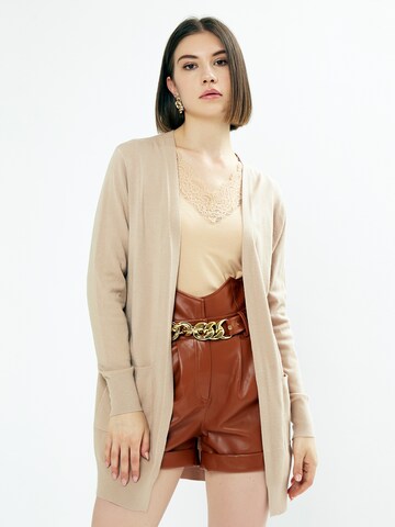 Influencer Knit cardigan in Beige: front