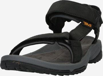 TEVA Hiking Sandals 'Terra Fi ' in Black: front