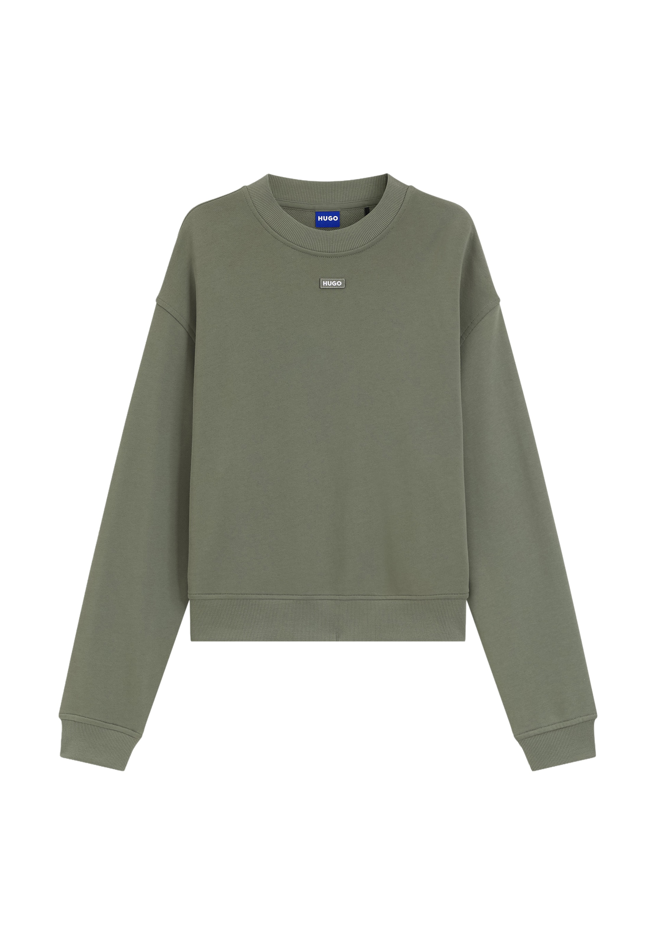 HUGO Sweatshirt 'Delessa' in Grün: Vorderseite