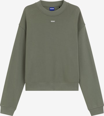 HUGO Sweatshirt 'Delessa' i grön: framsida