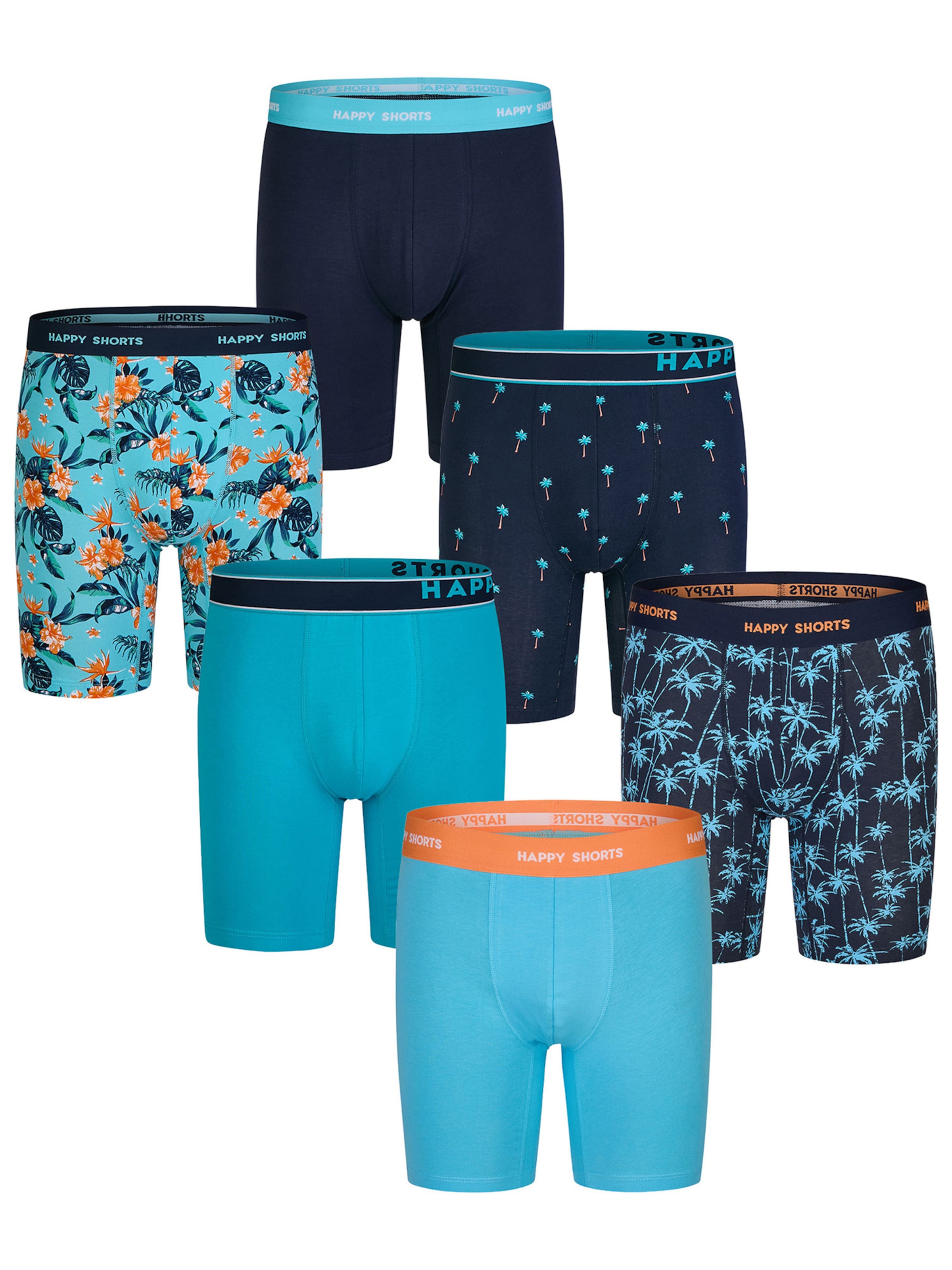 Happy Shorts - Boxers ' Prints ' em azul: frente