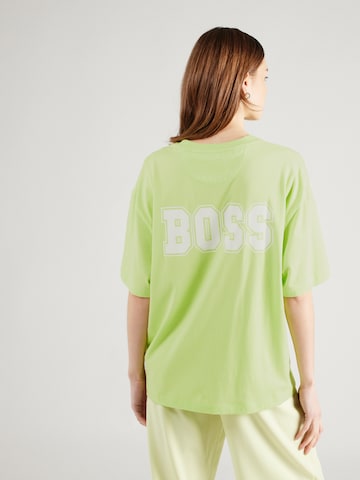 BOSS Orange Тениска в зелено: отпред