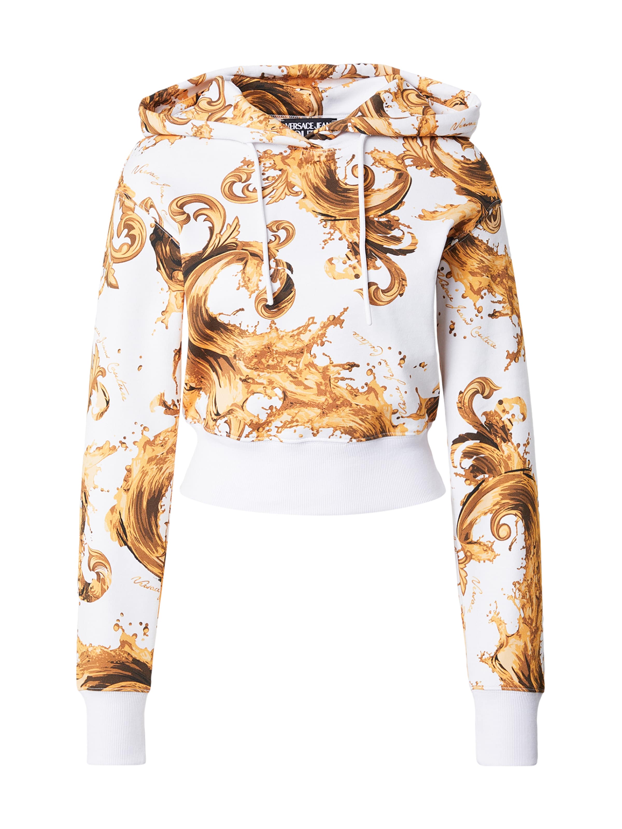 Sweat-shirt Versace Jeans Couture en blanc : devant