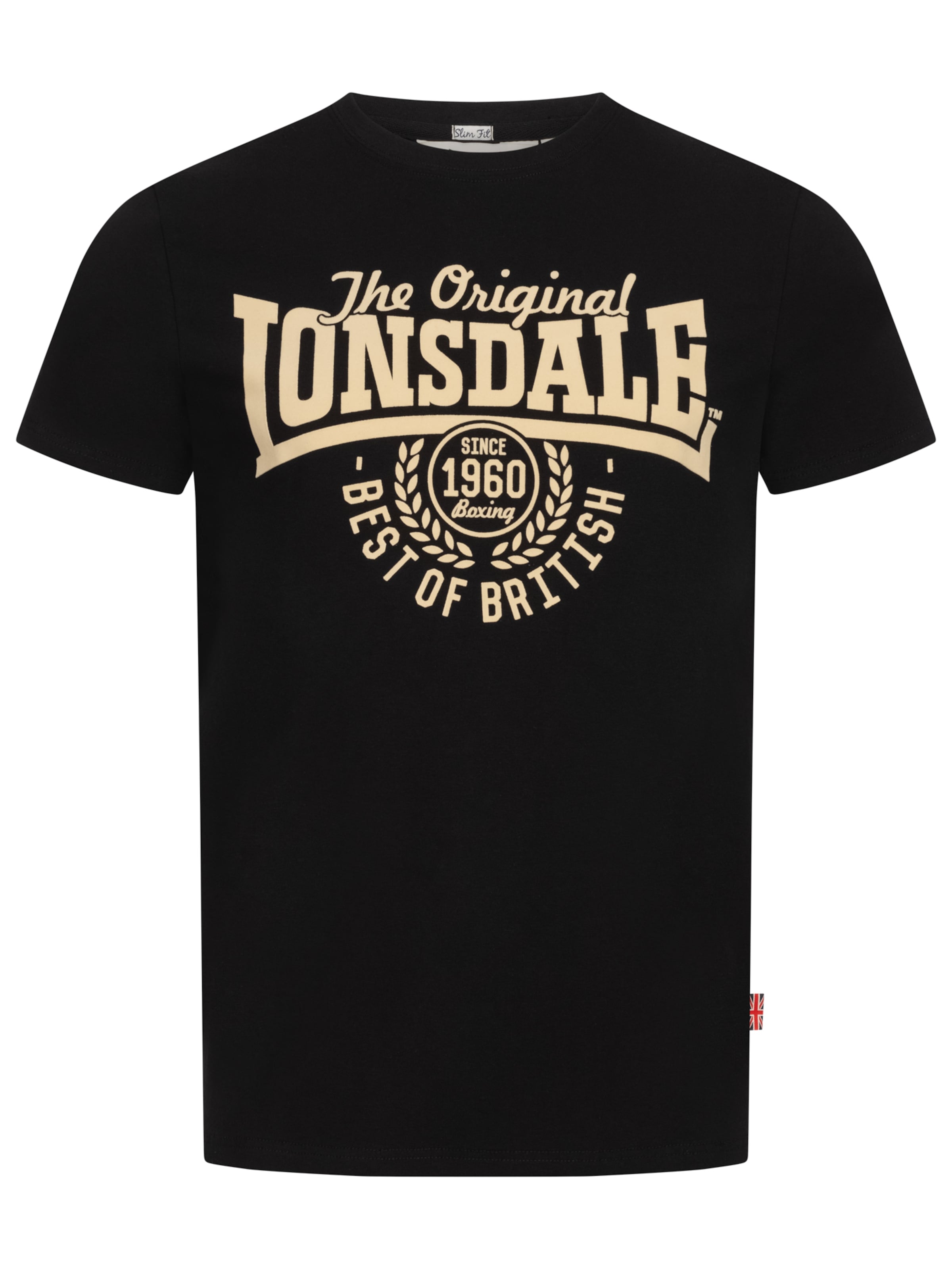 T-Shirt 'Bethersden' LONSDALE en noir : devant