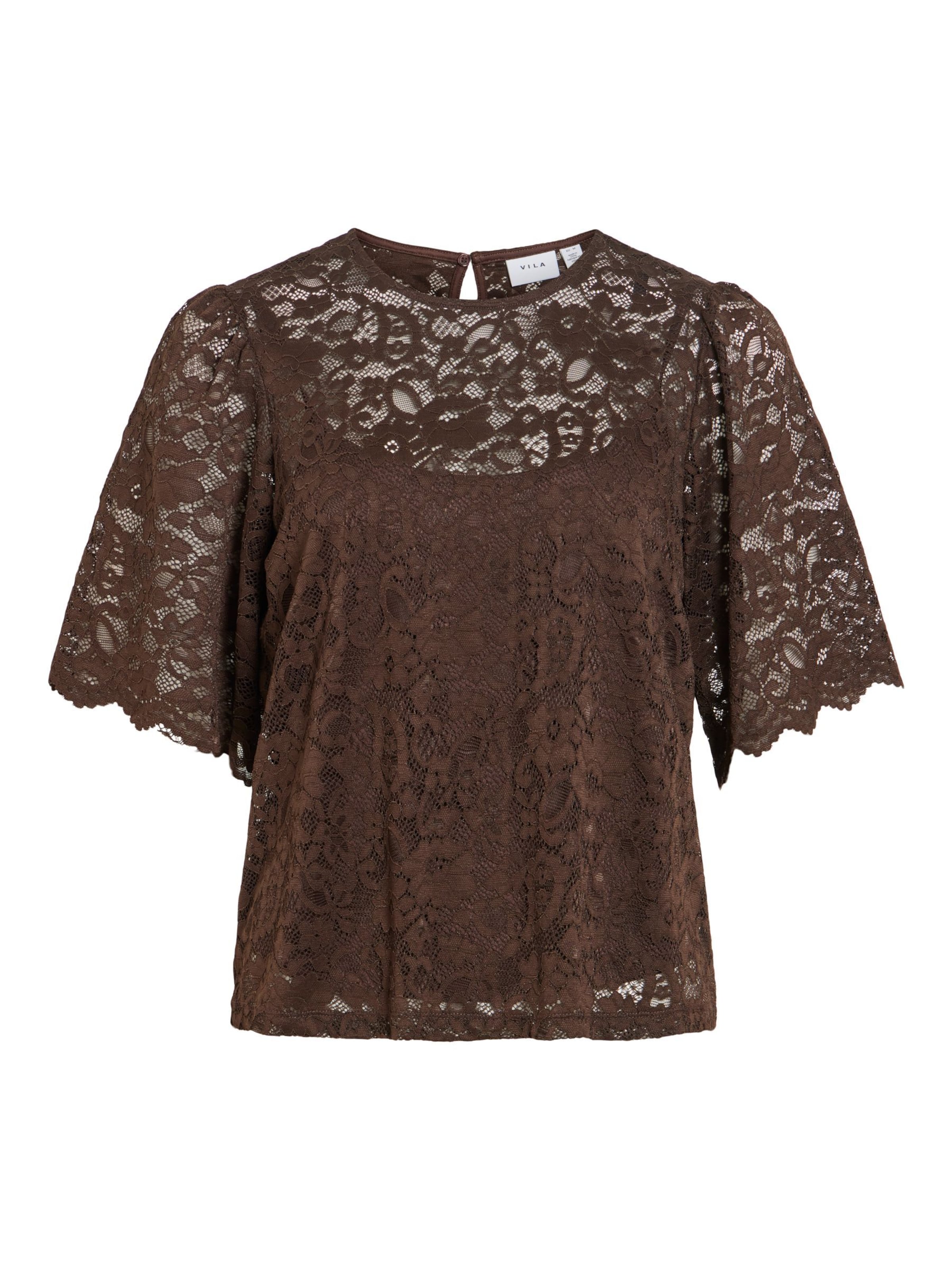 VILA Bluse 'VIStacia' in Braun: Vorderseite
