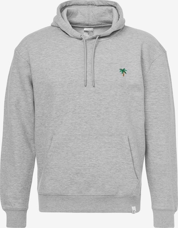 Mikon Sweatshirt 'Palme' in Grijs: voorkant