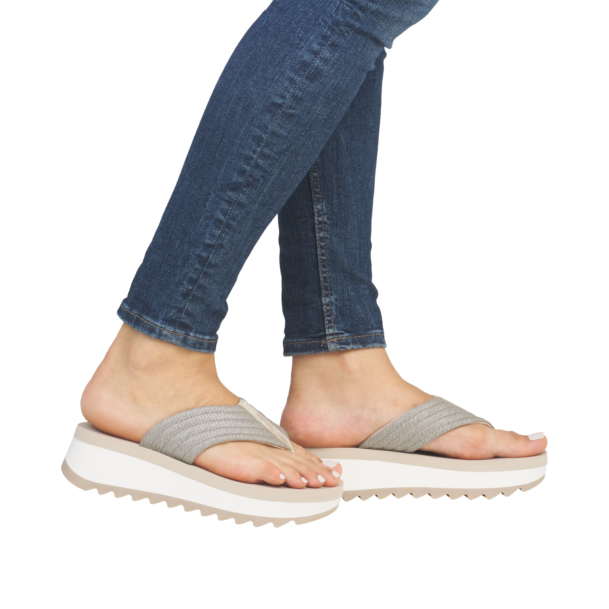 Tongs 'W3054' Rieker Sport en gris