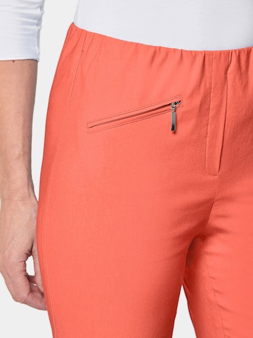 Goldner Slim fit Trousers 'LOUISA' in Orange